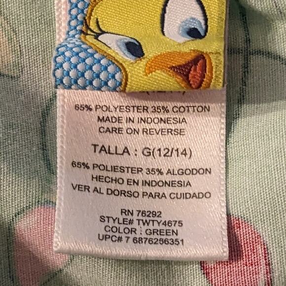 Looney Tunes Tweety Bird Christmas Scrub Large - Picture 6 of 6